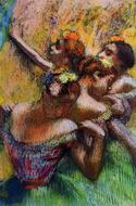(image for) Handmade Oil painting for home canvas, oil painting framed canvas for living room Four Dancers 1902