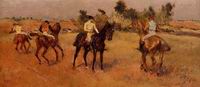 (image for) Handmade oil painting Copy paintings of famous artists Four Jockeys 1886-1888