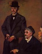(image for) Handmade oil painting Copy paintings of famous artists Henri Rouart and His Son Alexis 1895-1898