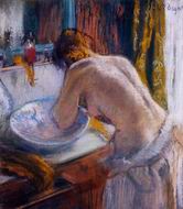 (image for) Handmade oil painting Copy paintings of famous artists La Toilette 1884-1886