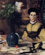 (image for) Handmade Oil painting for home canvas, oil painting framed canvas for living room Madame de Rutte 1875