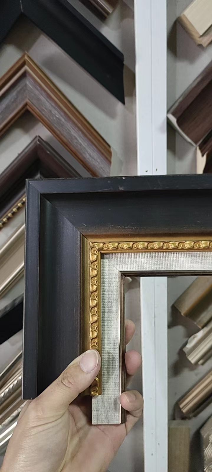 (image for) Framed oil painting from us, Wood frame add inner frame Style 91