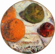 (image for) Handmade Oil painting for home canvas, oil painting framed canvas for living room Paul Gauguin paintings artwork Fruit 1886
