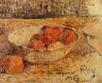 (image for) Handmade Oil painting for home canvas, oil painting framed canvas for living room Paul Gauguin paintings art Fruit in a Bowl 1886