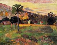 (image for) Paul Gauguin paintings art Haere mai venezi (aka Come Here) 1891