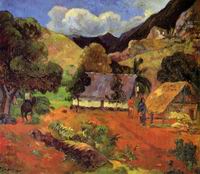 (image for) Paul Gauguin paintings artwork Landscape with Three Figures 1901