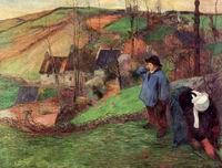 (image for) Paul Gauguin paintings artwork Little Breton Shepherd 1888