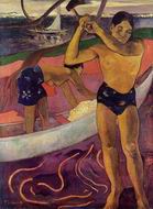 (image for) Paul Gauguin paintings artwork Man with an Ax 1891