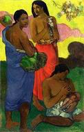 (image for) Handmade Oil painting for home canvas, oil painting framed canvas for living room Paul Gauguin paintings art Maternite (II) 1899