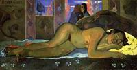 (image for) Handmade oil painting Copy paintings of famous artists Paul Gauguin paintings Nevermore Oh Tahiti 1897