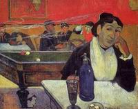 (image for) Paul Gauguin paintings artwork Night Cafe at Arles 1888
