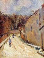 (image for) Paul Gauguin paintings artwork Osny rue de Pontoise Winter 1883
