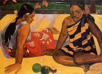 (image for) Paul Gauguin paintings artwork Parau api (aka What News) 1892