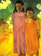 (image for) Paul Gauguin paintings artwork Piti teina (aka Two Sisters) 1892