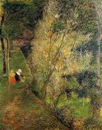 (image for) Paul Gauguin paintings artwork Pont Aven Woman and Child 1886