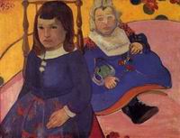 (image for) Handmade oil painting Copy paintings of famous artists Portrait of Two Children (aka Paul and Jean Schu