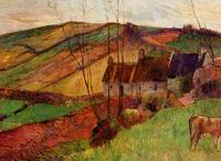 (image for) Paul Gauguin paintings Cottages on Mount Sainte Marguerite 1888