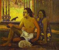 (image for) Paul Gauguin paintings art Eilaha Ohipa (aka Not Working) 1896
