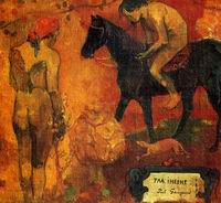 (image for) Paul Gauguin paintings Faa Iheihe (aka Tahitian Pastoral) 1898