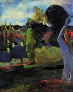 (image for) Handmade oil painting Copy paintings of famous artists Paul Gauguin paintings Farm in Brittany 1894 2