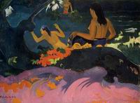 (image for) Paul Gauguin paintings art Fatata te Miti (aka By the Sea) 1892
