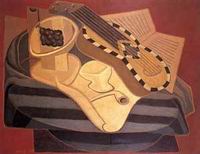 (image for) Handmade oil painting Copy paintings of famous artists The Guitar with Inlay 1925