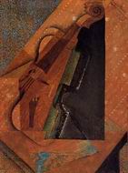 (image for) Handmade oil painting Copy paintings of famous artists The Violin 1914