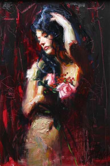 (image for) Handmade oil painting Copy paintings of famous artists Henry Asencio's paintings arowork - Click Image to Close