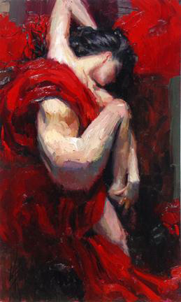 (image for) Handmade paintings of famous artists for sale, Copy paintings of famous artists for sale, High quality art reproductions of henry asencio art for sale - Passionate Dreams - Click Image to Close
