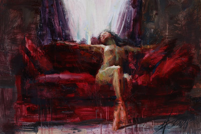 (image for) Hand painted oil painting on canvas copy Henry Asencio painting