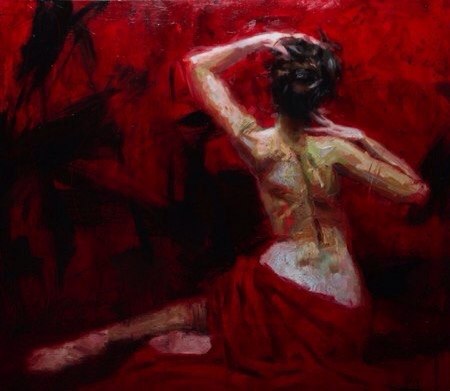 (image for) Hand painted oil painting on canvas copy Henry Asencio painting