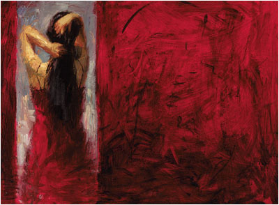 (image for) Handmade oil painting Copy paintings of famous artists Henry Asencio's galleries, Red Door