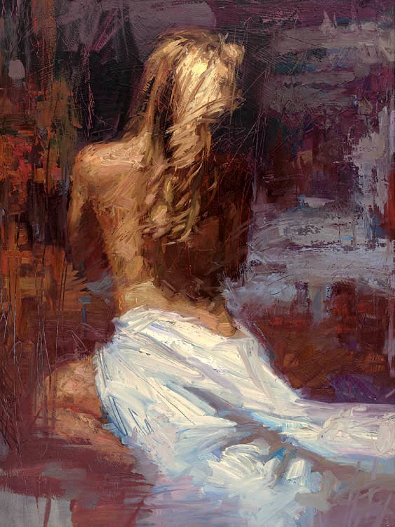 (image for) Handmade oil painting Copy paintings of famous artists the art of Henry Asencio's painting, dawn