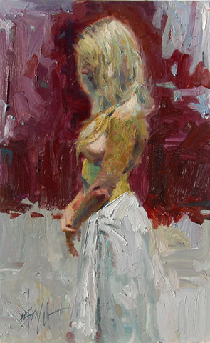 (image for) Handmade oil painting Copy paintings of famous artists Henry Asencio's galleries,light of dawn