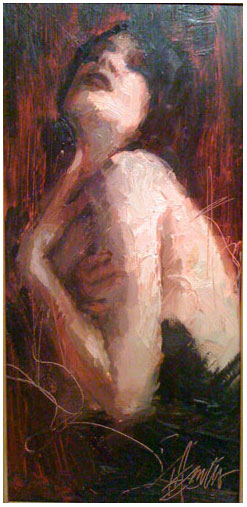 (image for) Handmade oil painting Copy paintings of famous artists artist Henry Asencio's passionate memories - Click Image to Close