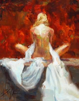 (image for) Handmade oil painting Copy paintings of famous artists Henry Asencio's pondering