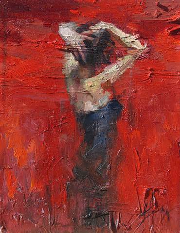 (image for) Handmade Oil painting for home canvas, oil painting framed canvas for living room Henry Asencio's live model painting