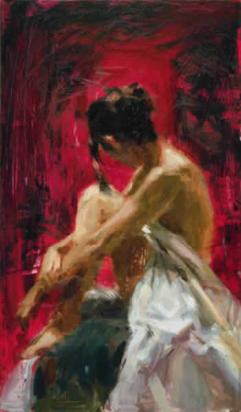 (image for) Handmade Oil painting for home canvas, oil painting framed canvas for living room Henry Asencio's fine art for sale,conviction