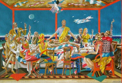 (image for) Handmade oil painting Copy paintings of famous artists KapakaweB's galleries,Tableful