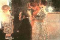 (image for) Handmade oil painting Copy paintings of famous artists Schubert at the Piano 1899