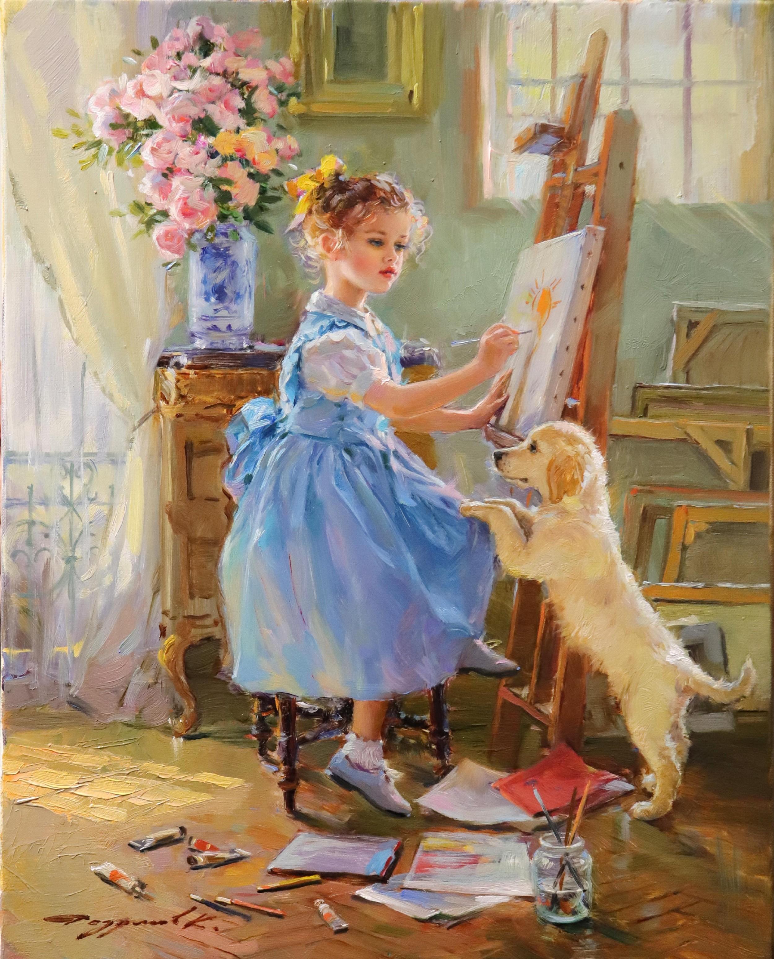 (image for) Reproduction Konstantin Razumov paintiings The Young Artist