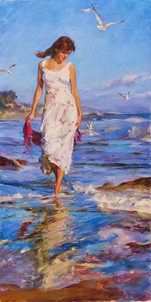 Reproduction oil painting on canvas Michael and Inessa Garmash