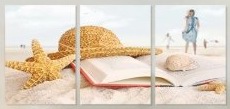 (image for) Modern Abstract Art on canvas with the beach books and beauty - Click Image to Close