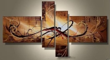(image for) Weak Yellow Morning Home Decoration Modern Abstract Oil Painting