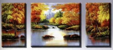 (image for) Home Decoration Modern Abstract Art Oil Painting on canvas 3 pcs