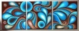(image for) Wall Decor Modern canvas art Abstract Oil Paintings 3 pcs - Click Image to Close