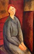(image for) Handmade Oil painting for home canvas, oil painting framed canvas for living room Annie Bjarne 1919