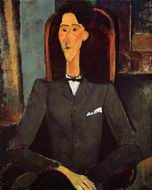 (image for) Handmade oil painting Copy paintings of famous artists Portrait of Jean Cocteau 1917