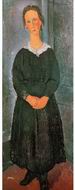 (image for) Handmade Oil painting for home canvas, oil painting framed canvas for living room The Servant Girl 1918