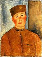 (image for) Handmade oil painting Copy paintings of famous artists The Zouave 1918